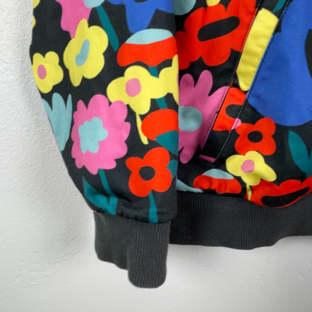 Hannah Andersson Bomber Jacket Girls 150 cm US 12 Floral Full Zip Track Rainbow - Picture 2 of 16